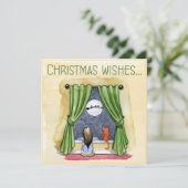 クリスマスウィッシュチャイルド&キティ猫クリスマス シーズンカード (スタンド正面)