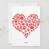 クリスマスウィッシュドッグパピーキスかわいいペットカスタム シーズンカード (裏面)