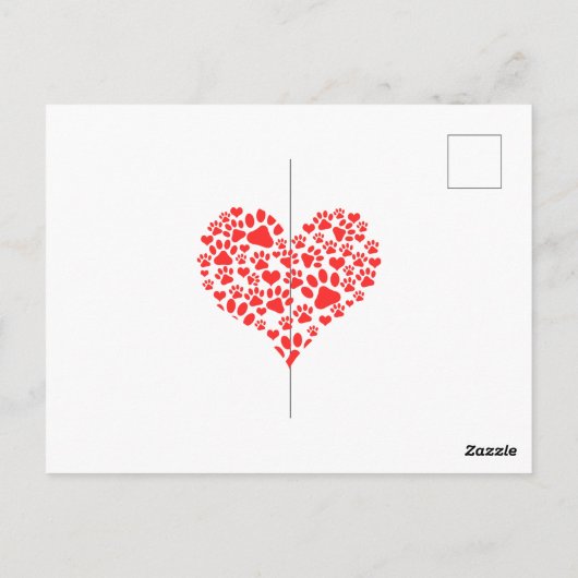 クリスマスウィッシュドッグパピーキスかわいいペットカスタム ポストカード (裏面)