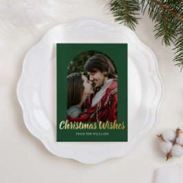 クリスマスウィッシュフォイルフォトアーチ 箔シーズンカード