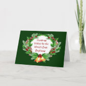 クリスマスウィッシュホルリーベリーリースforボーイフレンド シーズンカード (正面)