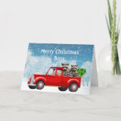 クリスマスウィッシュボスアライグマの全負荷 シーズンカード (正面)