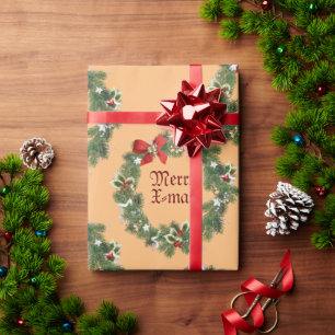 クリスマスウィッシュラッピング紙 ラッピングペーパー