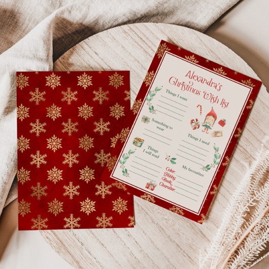 クリスマスウィッシュリストのテンプレート 招待状