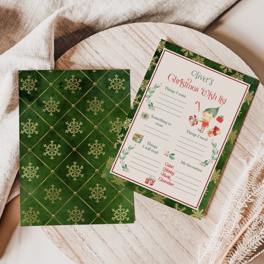 クリスマスウィッシュリストのテンプレート 招待状