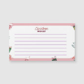 クリスマスウィッシュリストカード (正面)