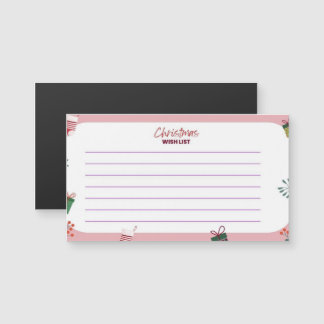 クリスマスウィッシュリストカード