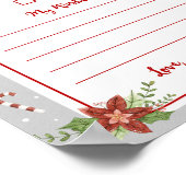 クリスマスウィッシュリストレター ポスター (角)