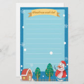 クリスマスウィッシュリスト 便箋 (正面/裏面)