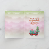 クリスマスウィッシュレトロキッズクリスマスホリデーカード シーズンカード (内部)