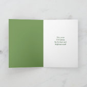 クリスマスウィッシュレトロサンタクロースカード シーズンカード (内部)