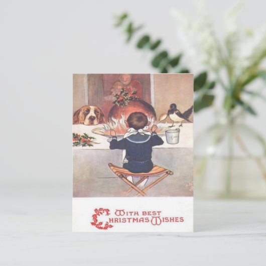 クリスマスウィッシュヴィンテージ1906クリスマスポストカード シーズンポストカード (スタンド正面)