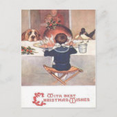 クリスマスウィッシュヴィンテージ1906クリスマスポストカード シーズンポストカード (正面)
