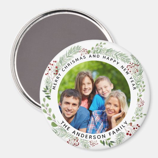 クリスマスウィッシュ写真マグネットギフトアイディア マグネット (正面/裏面)
