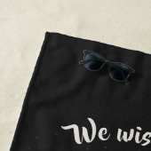 クリスマスウィッシュ名前をカスタムするビーチタオル ビーチタオル (インサイチュ)