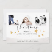 クリスマスウィッシュ家族のフォトカード シーズンカード (正面)