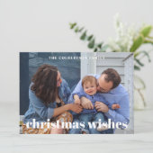 クリスマスウィッシュ家族の写真クリスマスカード (スタンド正面)