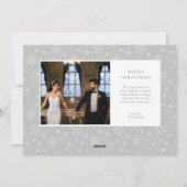 クリスマスウィッシュ新婚ホリデーフォトカード シーズンカード (裏面)