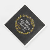 クリスマスウィッシュ紙ナプキン (コーナー)