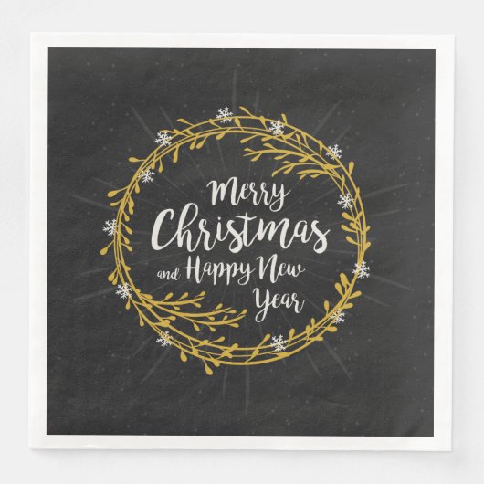 クリスマスウィッシュ紙ナプキン (正面)