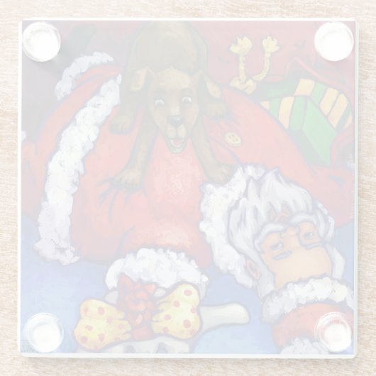 クリスマスウィッシュ絵画ズ ガラスコースター (裏面)