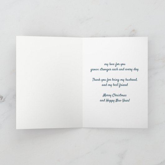 クリスマスウィッシュ赤い（鳥）ショウジョウコウカンチョウ夫の友人の穴 シーズンカード (内部)