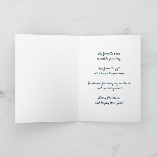 クリスマスウィッシュ赤い（鳥）ショウジョウコウカンチョウ夫の友人 シーズンカード (内部)