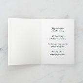 クリスマスウィッシュ赤（鳥）ショウジョウコウカンチョウ妻の友人 シーズンカード (内部)