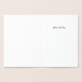 クリスマスウィッシュ金ゴールド 箔カード (内部)