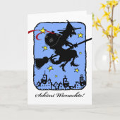 クリスマスウィッチのベファナ、ショーニ・ウィーナッテ カード (黄色い花)