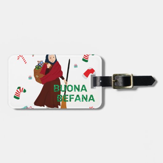 クリスマスウィッチブオナベファナ ラゲッジタグ (正面横)