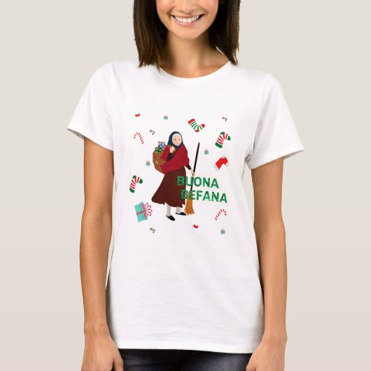 クリスマスウィッチブオナベファナ Tシャツ (正面)