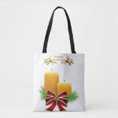 クリスマスウィメンズトートバッグ、ハッピーホリデー トートバッグ (正面)