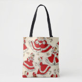 クリスマスウィメンズトートバッグ、ヴィンテージ トートバッグ (正面)
