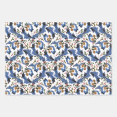 クリスマスウィリアムインスパイアモリスホリデー ラッピングペーパーシート (正面)