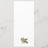 クリスマスウィンターをテーマにしたホリースプリングフラットメニュー メニュー (裏面)