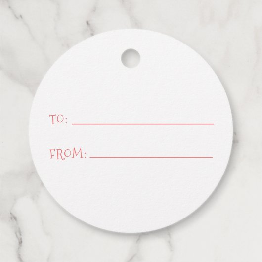 クリスマスウィンターアニマルズホリデー フェイバータグ (裏面)