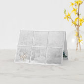 クリスマスウィンターウィンドウ カード (黄色い花)