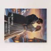 クリスマスウィンターウェディングアニバーサリーヴィンテージアート ジグソーパズル (横)