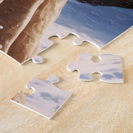 クリスマスウィンターウェディングアニバーサリーヴィンテージアート ジグソーパズル (側面)