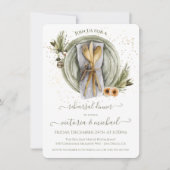 クリスマスウィンターウェディングリハーサルディナー 招待状 (正面)