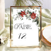 クリスマスウィンターウェディング テーブルナンバー