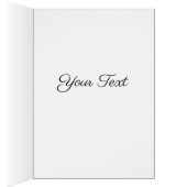 クリスマスウィンターウッズ水絵画色のカード (内側 (右))