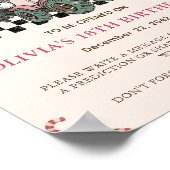 クリスマスウィンターオネダーランド誕生日タイムカプセル ポスター (角)