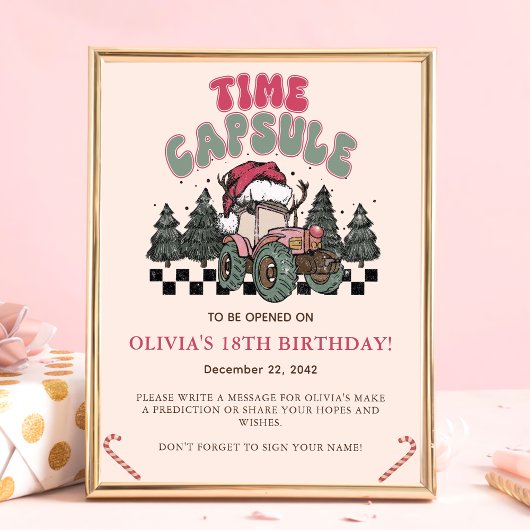 クリスマスウィンターオネダーランド誕生日タイムカプセル ポスター