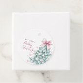 クリスマスウィンターガールベビーシャワー フェイバータグ (インサイチュ)