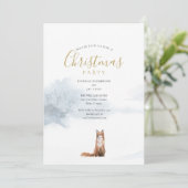 クリスマスウィンターキツネホリデーパーティー 招待状 (スタンド正面)