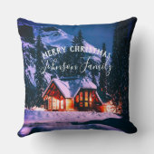 クリスマスウィンターキャビン クッション (裏面)