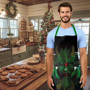 クリスマスウィンターグリーンマン エプロン