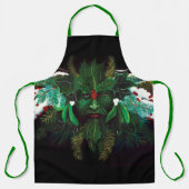 クリスマスウィンターグリーンマン エプロン (正面)